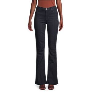 Hudson Jeans Natalie Midrise Bootcut‎ Crop Dark Wash Lucky Raw Hem 30